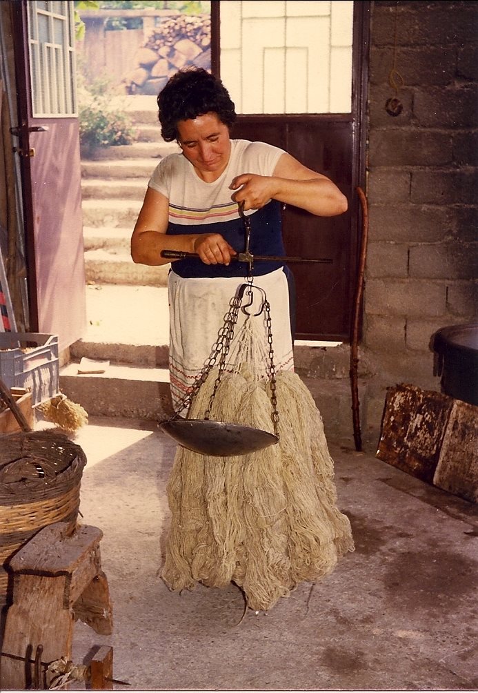 Weighing the yarn